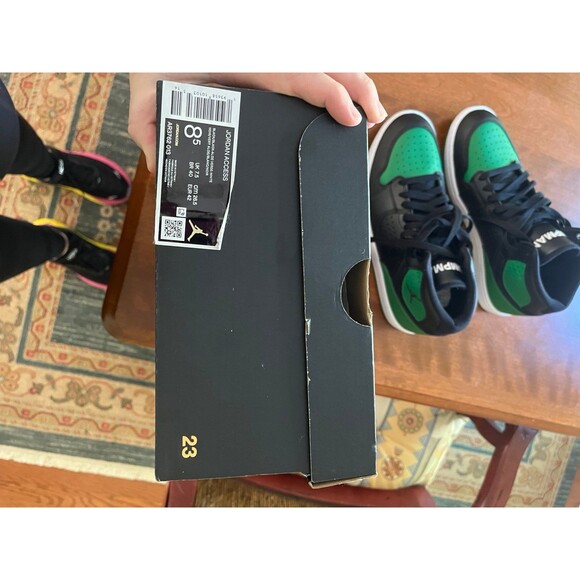Air Jordan Access Retro High AR3762-013 “Black Aloe Verde” Men’s Size 8.5 – NEW - Picture 6 of 6